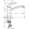 Смеситель однорычажный для кухни Hansgrohe Focus M41 160 1jet (73885000)- Фото 2